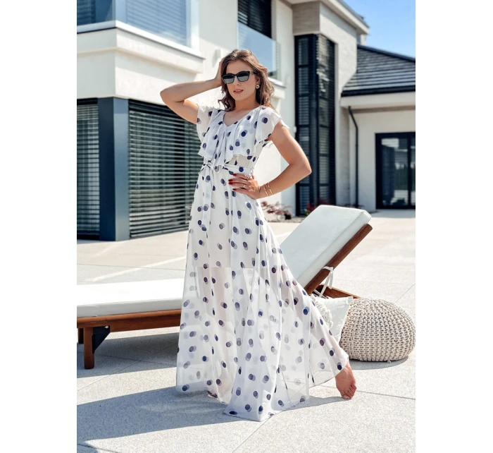 maxi šaty světle šedé Dstreet model 21978071 - FashionStreet