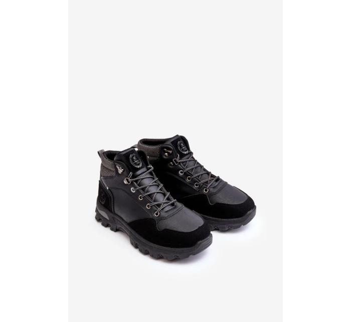 Mužské trekové boty Trapery šněrované černé Salomene