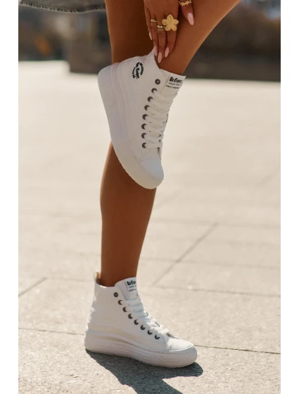 Dámské Tenisky Na Platformě model 21694015 Bílé - Lee Cooper Dámské Tenisky Na Platformě model 21694015 Bílé - Lee Cooper