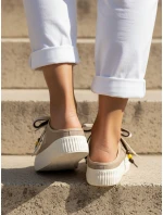 Sneakersy damskie na z  beżowe model 22022511 - FashionStreet