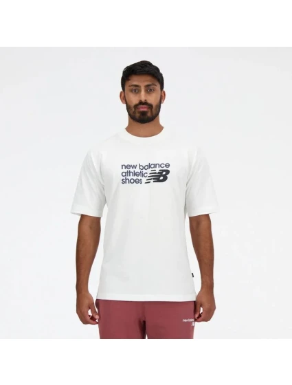 New Balance S/S Značka T-Sh M MT41524WT Tričko New Balance S/S Značka T-Sh M MT41524WT Tričko