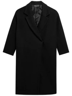 Outhorn dámský tmavě černý kabát OTHAW22TCOUF003 20S