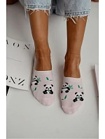 Dámské micro ponožky Panda Růžové