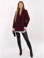 Marynarka IT MA bordowy model 21801849 - FPrice Marynarka IT MA bordowy model 21801849 - FPrice