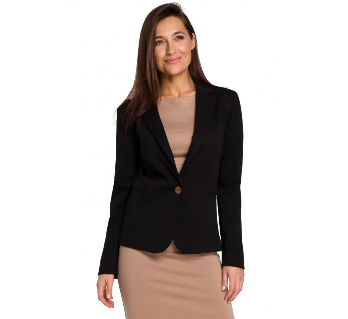 S154 Sako s jedním knoflíkem - černé