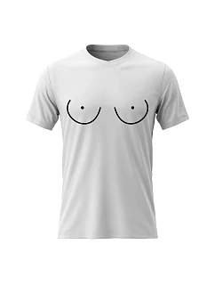 Pánské bavlněné tričko s potiskem - PRSA (MALÁ) - bílé