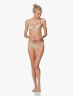 Podprsenka s kosticí QF1444E tělová - Calvin Klein