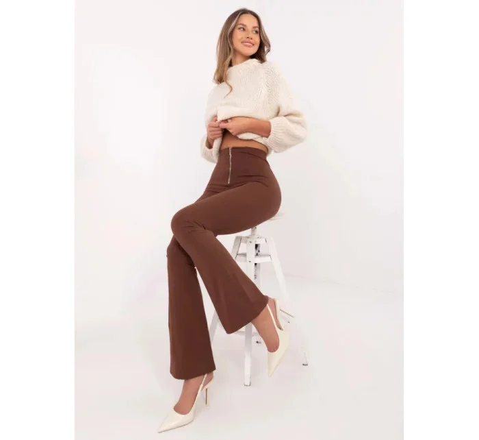 Dámské kalhoty NM SP V3696.24 Tmavě hnědá - FPrice Dámské kalhoty NM SP V3696.24 Tmavě hnědá - FPrice