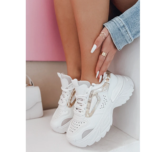 Dámské tenisky BL568 CELESTIC ZY0817 bílo-zlaté - FashionStreet Dámské tenisky BL568 CELESTIC ZY0817 bílo-zlaté - FashionStreet
