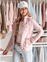 Dámská přechodná prošívaná bunda ZIPZAB světle růžová FashionStreet TY4866
