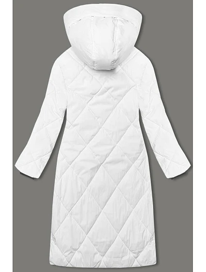 Dlouhá bílá dámská zimní bunda model 21427400 - J.STYLE Dlouhá bílá dámská zimní bunda model 21427400 - J.STYLE
