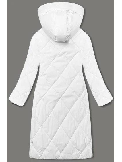 Dlouhá bílá dámská zimní bunda model 21427400 - J.STYLE