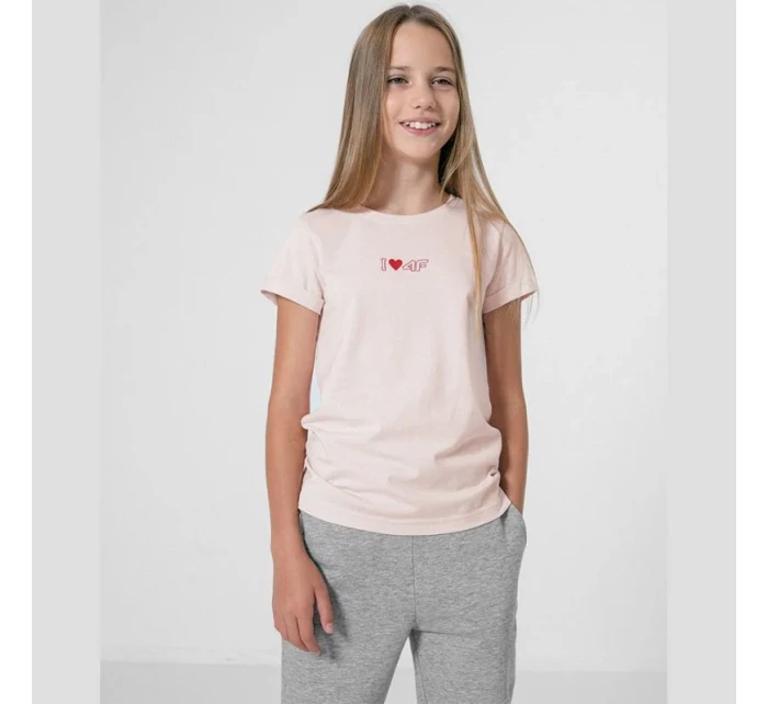 Dívčí tričko Jr HJZ22-JTSD005 56S - 4F Dívčí tričko Jr HJZ22-JTSD005 56S - 4F