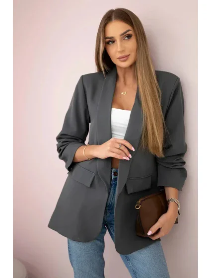 Sako s klopami elegantní Grafit Sako s klopami elegantní Grafit