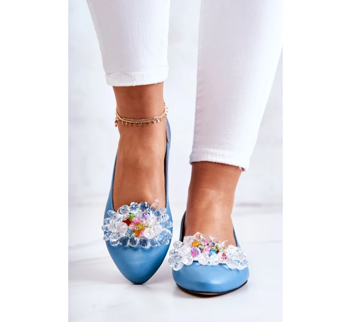 Kožené baleríny s zdobením model 21584377 - Boto