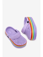 Dětské pěnové sandály s fialovými barevnými pásky Children's Foam Purple Straps Tansy Dětské pěnové sandály s fialovými barevnými pásky Children's Foam Purple Straps Tansy