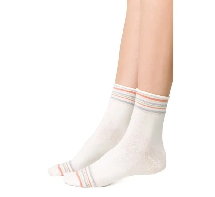 Vzorované netlačící ponožky Steven art.099 35-40