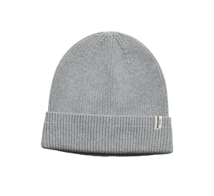 Jack & Jones pánská zimní čepice černá Jacbrink beanie ln 12193386 LIGHT GREY MELANGE Jack & Jones pánská zimní čepice černá Jacbrink beanie ln 12193386 LIGHT GREY MELANGE