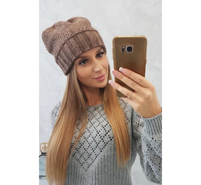 Dámská čepice Danuta K331 mocca Dámská čepice Danuta K331 mocca