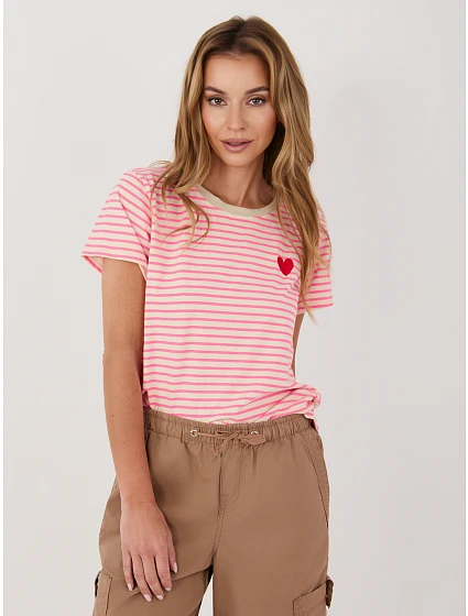 T shirt IT TS model 22089547 beżowy - FPrice