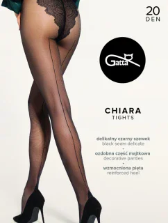 Matné dámské punčochové kalhoty CHIARA - Lycra, 20 DEN.