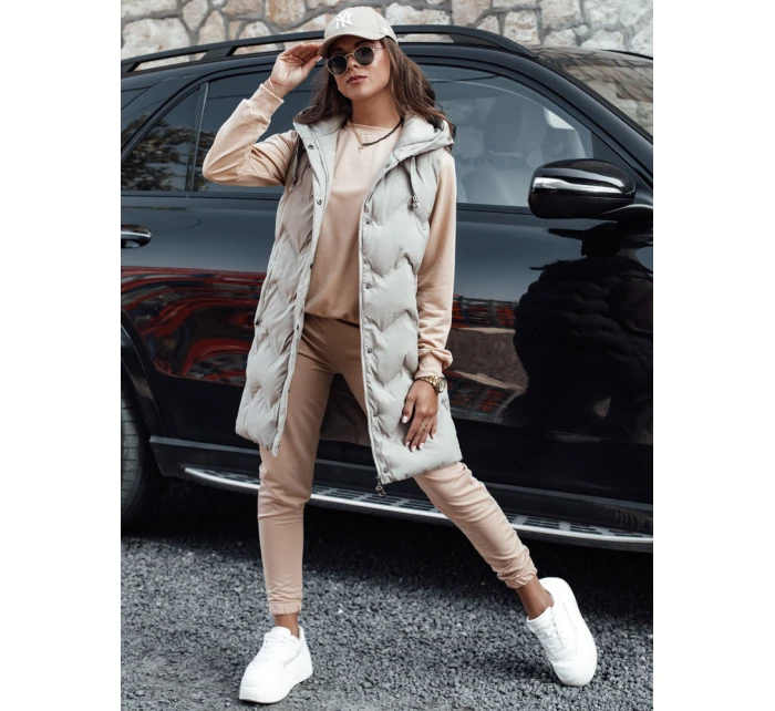 MILIAN tmavě béžová dámská tepláková souprava Dstreet model 21980523 - FashionStreet