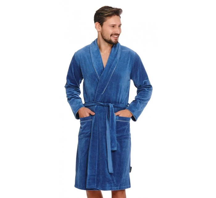 Pánský župan 6063 light blue plus