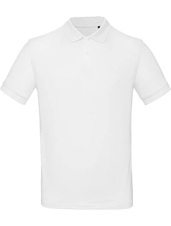 B&C Inspire Polo /men_° Pánské piqué polo z bio bavlny 01.0430 white