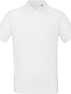 B&C Inspire Polo /men_° Pánské piqué polo z bio bavlny 01.0430 white