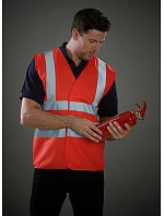 Yoko HVW 100 Hi-Vis bezpečnostní vesta 79.W100 raspberry