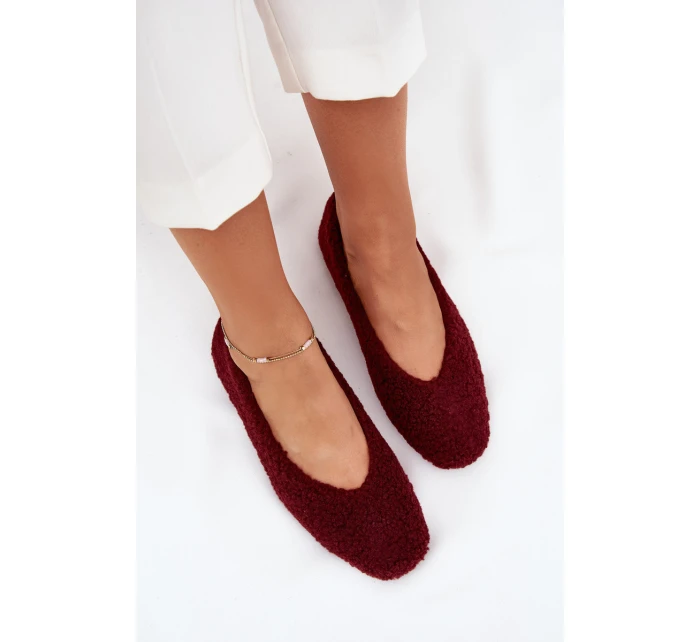 Dámské Baletky S Kožíškem Bordové model 21704606 - Boto Dámské Baletky S Kožíškem Bordové model 21704606 - Boto