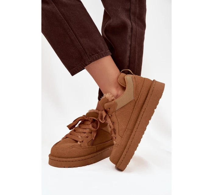 Dámské tenisky s podšívkou Camel model 21718502 - Boto Dámské tenisky s podšívkou Camel model 21718502 - Boto