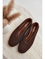 Dámské ploché hnědé baleríny s model 22322621 - Boto Dámské ploché hnědé baleríny s model 22322621 - Boto
