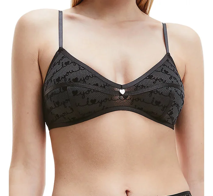 Dámská nevyztužená podprsenka I Heart You V-Day QF6713E-VE6 - Calvin Klein