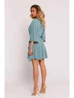 Rozšířené mini šaty model 21080742 khaki - Moe