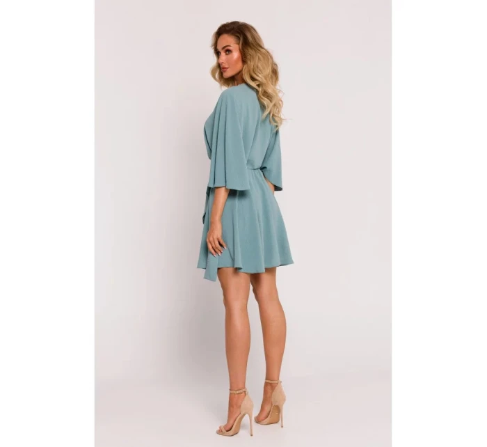 Rozšířené mini šaty model 21080742 khaki - Moe