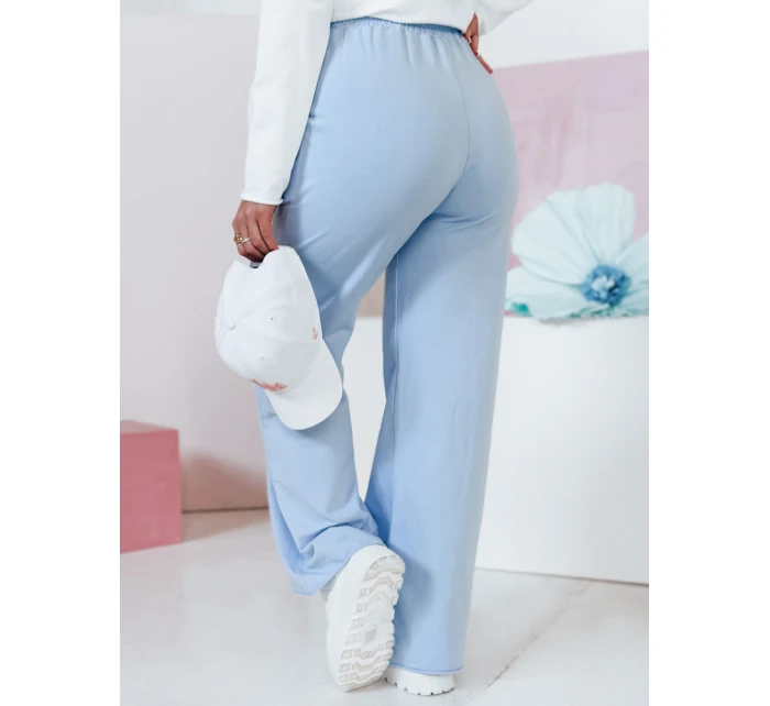 Dámské tepláky se širokými nohavicemi DRESLINA modrá FashionStreet UY2694 Dámské tepláky se širokými nohavicemi DRESLINA modrá FashionStreet UY2694