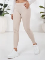 Dámské legíny béžové FashionStreet kalhoty UY2724