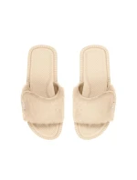 Cubota žabky na suchý zip s kožešinou béžové K24AW-100-001-03-1 Cubota žabky na suchý zip s kožešinou béžové K24AW-100-001-03-1