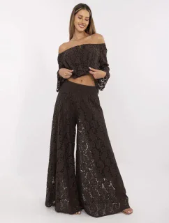 Spodnie MI SP model 21156251 ciemny brązowy - FPrice