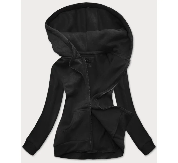 Černá dámská sportovní mikina (W03-3) Černá dámská sportovní mikina (W03-3)