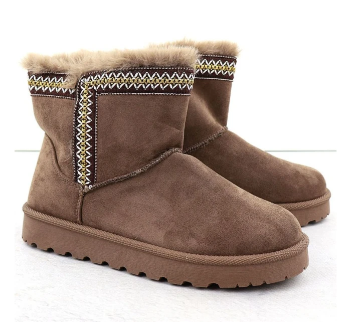 Dámské sněhule semišové hnědé Potocki model 21906182