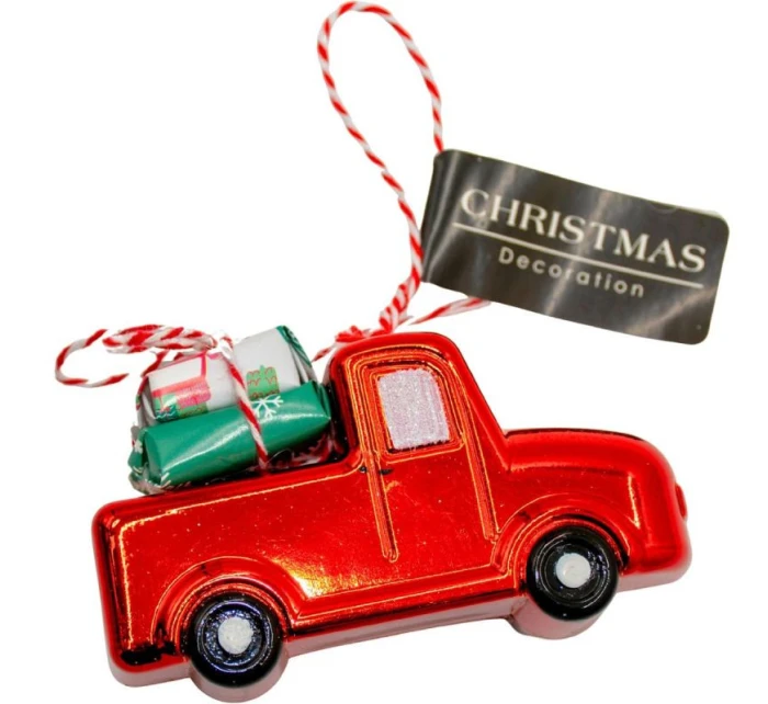 ZÁVĚSNÁ DEKORACE AUTO ČERVENÁ