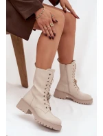 Dámské workery s přezkami Medvídek Srdce Béžové model 21744667 - Boto Dámské workery s přezkami Medvídek Srdce Béžové model 21744667 - Boto