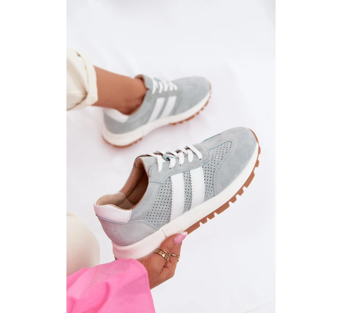 Dámské tenisky z přírodního semiše mátové Marceline Dámské tenisky z přírodního semiše mátové Marceline