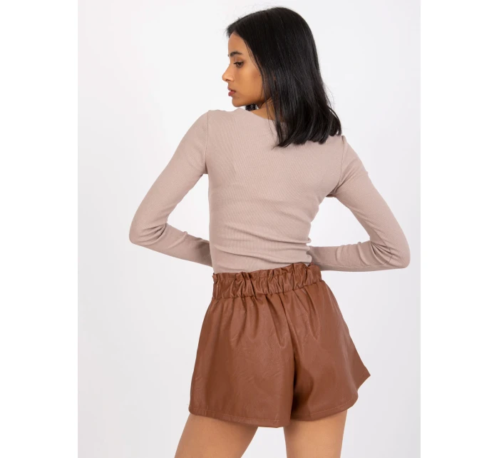 DHJ SN 5060 šortky.66P hnědá