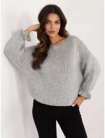 Sweter MI SW model 20535892 szary - FPrice Sweter MI SW model 20535892 szary - FPrice