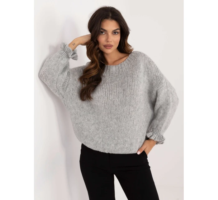 Sweter MI SW model 20535892 szary - FPrice Sweter MI SW model 20535892 szary - FPrice