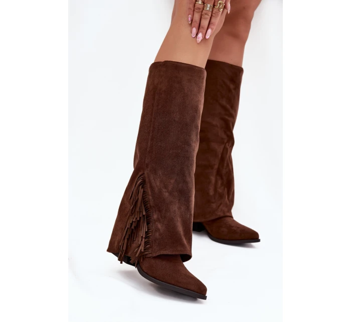 Kozačky na podpatku model 222537 Step in style Kozačky na podpatku model 222537 Step in style