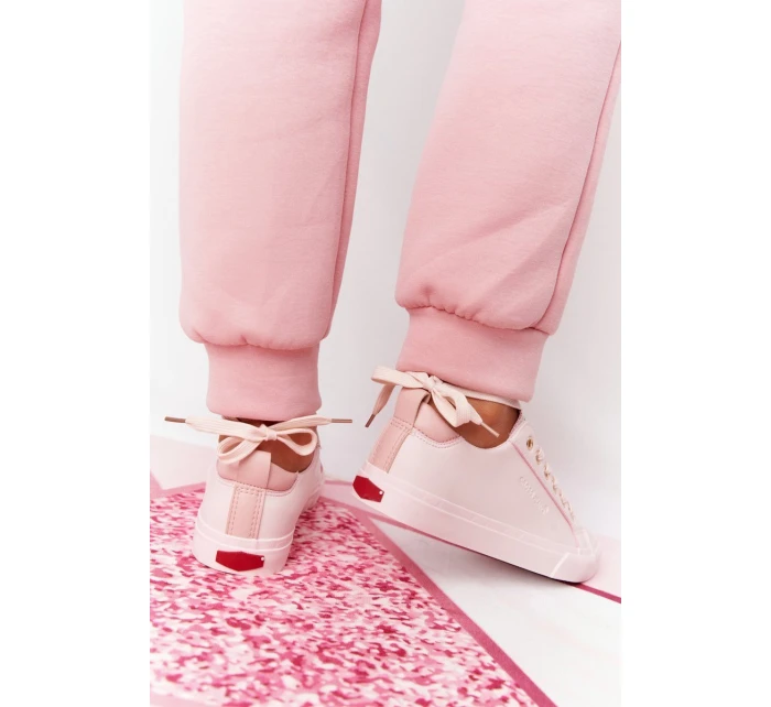 Dámské Kožené Tenisky CROSS JEANS HH2R4004C Růžové